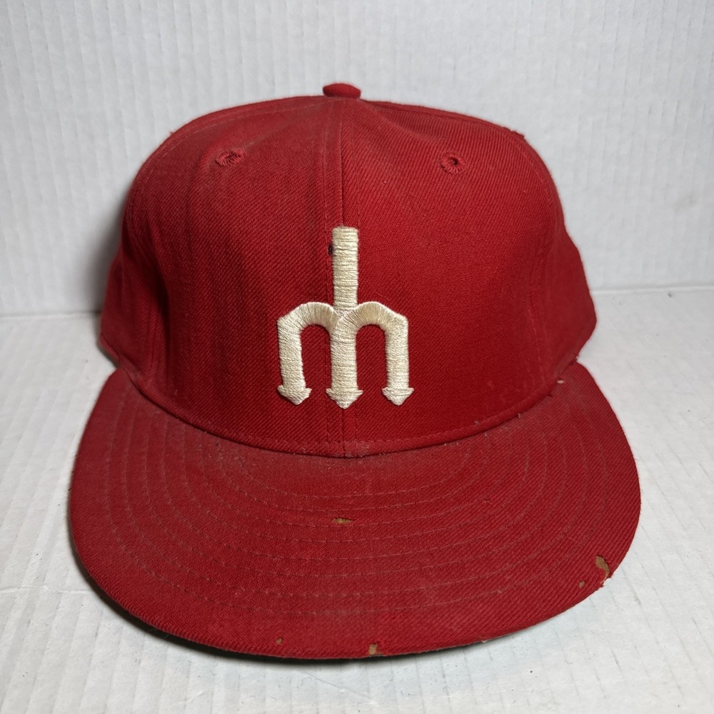 Vintage 80s‎ El Paso Diablos Fitted Hat Baseball New Era Pro Model Wool Cap USA